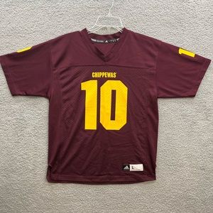 Womens CMU Central Michigan Chippewas adidas Football Jersey #10 Size Large